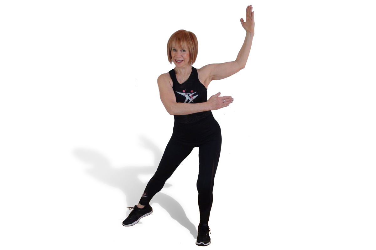 Wide Step-Tap With Ballroom Arms for dance warmup
